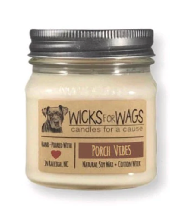 Wicks for Wags Candle Porch Vibes Scent