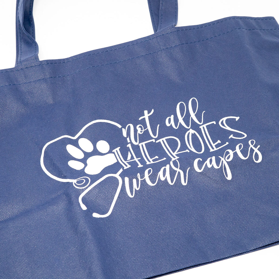 Not All Heroes Wear Capes - Navy Tote Bag